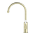 Nero York Kitchen Mixer Goosneck Spout With White Porcelain Lever | Aged Brass |
