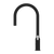 Nero York Pull Out Sink Mixer With Vegie Spray Function With White Porcelain Lever | Matte Black |