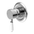 Nero York Shower Mixer With White Porcelain Lever | Chrome |