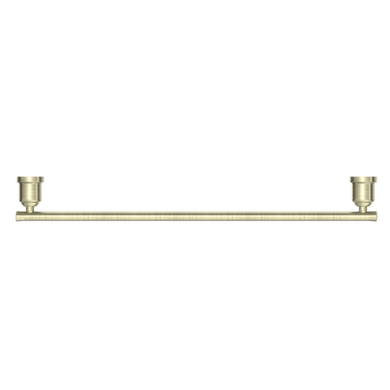 Nero York Single Towel Rail 600mm | Aged Brass |