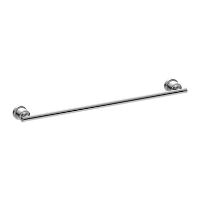 Nero York Single Towel Rail 600mm | Chrome |