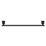 Nero York Single Towel Rail 600mm | Matte Black |