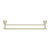 Nero York Double Towel Rail 600mm | Aged Brass |