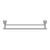 Nero York Double Towel Rail 600mm | Chrome |
