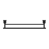 Nero York Double Towel Rail 600mm | Matte Black |