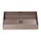 Nero 550mm x 352mm Rectangle Stainless Steel Basin, Brushed Bronze