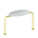 Nero Mecca Care DDA Toilet Backrest | Brushed Gold |