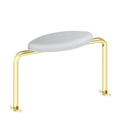 Nero Mecca Care DDA Toilet Backrest | Brushed Gold |