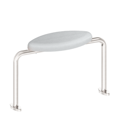 Nero Mecca Care DDA Toilet Backrest | Brushed Nickel |
