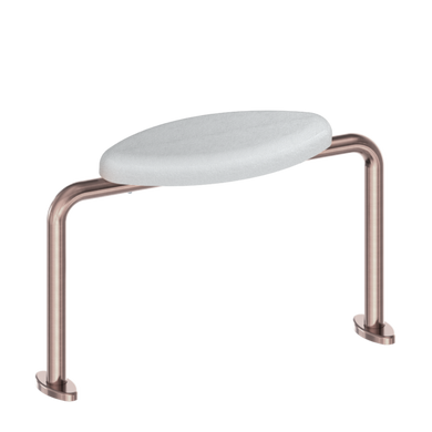 Nero Mecca Care DDA Toilet Backrest | Brushed Bronze |
