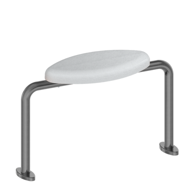 Nero Mecca Care DDA Toilet Backrest | Gunmetal |