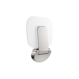 Nero Mecca Care Shower Seat 400x330mm | Brushed Nickel |