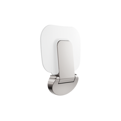 Nero Mecca Care Shower Seat 400x330mm | Brushed Nickel |