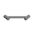 Nero Mecca Care 25mm Footrest Corner Grab Rail 215mm | Gun Metal |