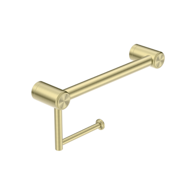 Nero Mecca Care 25mm Toilet Roll Rail 300mm | Brushed Gold |