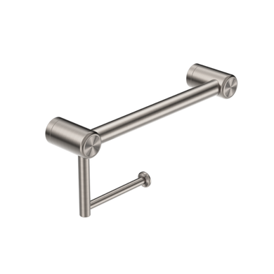 Nero Mecca Care 25mm Toilet Roll Rail 300mm | Brushed Nickel |
