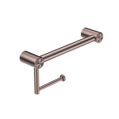 Nero Mecca Care 25mm Toilet Roll Rail 300mm | Brushed Bronze |