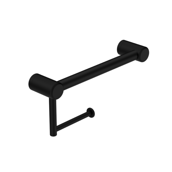 Nero Mecca Care 25mm Toilet Roll Rail 300mm | Matte Black |