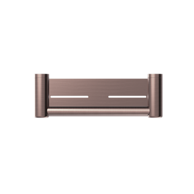 Nero Mecca Care 25mm Grab Rail With Shelf 300mm | Brushed Bronze |