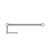 Nero Mecca Care 25mm Toilet Roll Rail 450mm | Chrome |