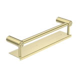 Nero Mecca Care 25mm Grab Rail With Shelf 450mm | Brushed Gold |
