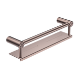 Nero Mecca Care 25mm Grab Rail With Shelf 450mm | Brushed Bronze |