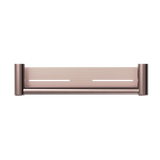 Nero Mecca Care 25mm Grab Rail With Shelf 450mm | Brushed Bronze |