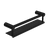 Nero Mecca Care 25mm Grab Rail With Shelf 450mm | Matte Black |