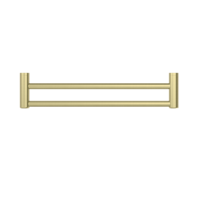 Nero Mecca Care 25mm Grab Double Towel Rail 600mm | Brushed Gold |