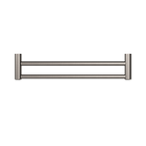 Nero Mecca Care 25mm Grab Double Towel Rail 600mm | Brushed Nickel |