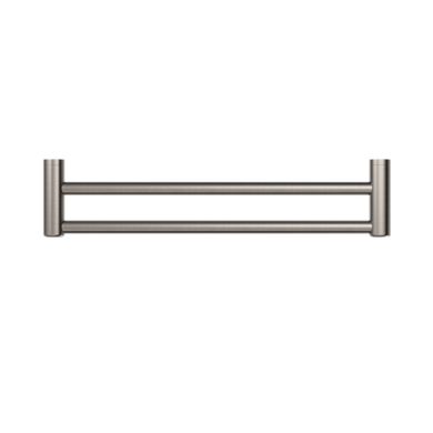 Nero Mecca Care 25mm Grab Double Towel Rail 600mm | Brushed Nickel |