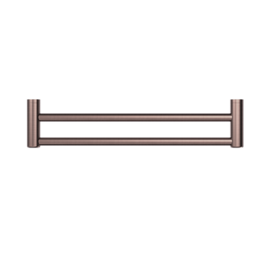 Nero Mecca Care 25mm Grab Double Towel Rail 600mm | Brushed Bronze |