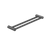 Nero Mecca Care 25mm Grab Double Towel Rail 600mm | Gun Metal |