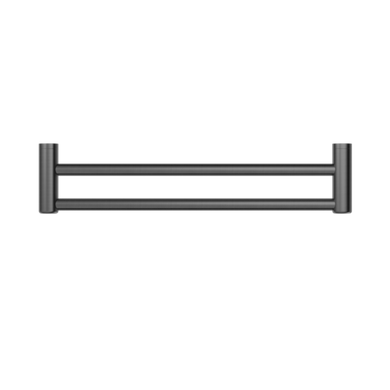 Nero Mecca Care 25mm Grab Double Towel Rail 600mm | Gunmetal |