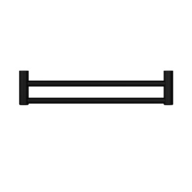 Nero Mecca Care 25mm Grab Double Towel Rail 600mm | Matte Black |