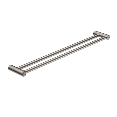Nero Mecca Care 25mm Grab Double Towel Rail 900mm | Brushed Nickel |