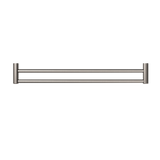 Nero Mecca Care 25mm Grab Double Towel Rail 900mm | Brushed Nickel |