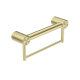 Nero Mecca Care 32mm Grab Rail With Towel Holder 300mm | Brushed Gold |
