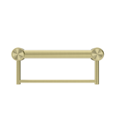 Nero Mecca Care 32mm Grab Rail With Towel Holder 300mm | Brushed Gold |