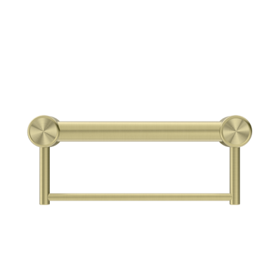 Nero Mecca Care 32mm Grab Rail With Towel Holder 300mm | Brushed Gold |