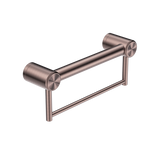 Nero Mecca Care 32mm Grab Rail With Towel Holder 300mm | Brushed Bronze |