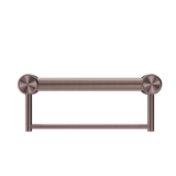 Nero Mecca Care 32mm Grab Rail With Towel Holder 300mm | Brushed Bronze |