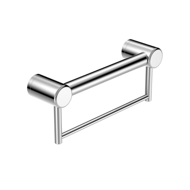 Nero Mecca Care 32mm Grab Rail With Towel Holder 300mm | Chrome |