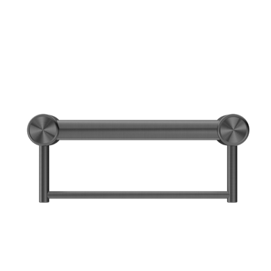 Nero Mecca Care 32mm Grab Rail With Towel Holder 300mm | Gunmetal |