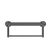 Nero Mecca Care 32mm Grab Rail With Towel Holder 300mm | Gun Metal |