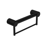 Nero Mecca Care 32mm Grab Rail With Towel Holder 300mm | Matte Black |