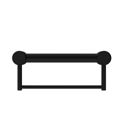 Nero Mecca Care 32mm Grab Rail With Towel Holder 300mm | Matte Black |