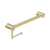 Nero Mecca Care 32mm Grab Rail With Toilet Roll Holder 450mm | Brushed Gold |