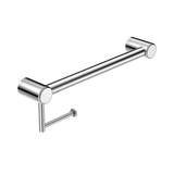 Nero Mecca Care 32mm Grab Rail With Toilet Roll Holder 450mm | Chrome |