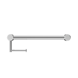 Nero Mecca Care 32mm Grab Rail With Toilet Roll Holder 450mm | Chrome |